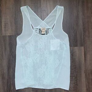 Lace Back Tank Top